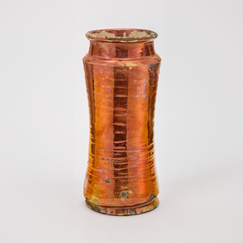 Copper-Lustre Hispano-Moresque Albarello